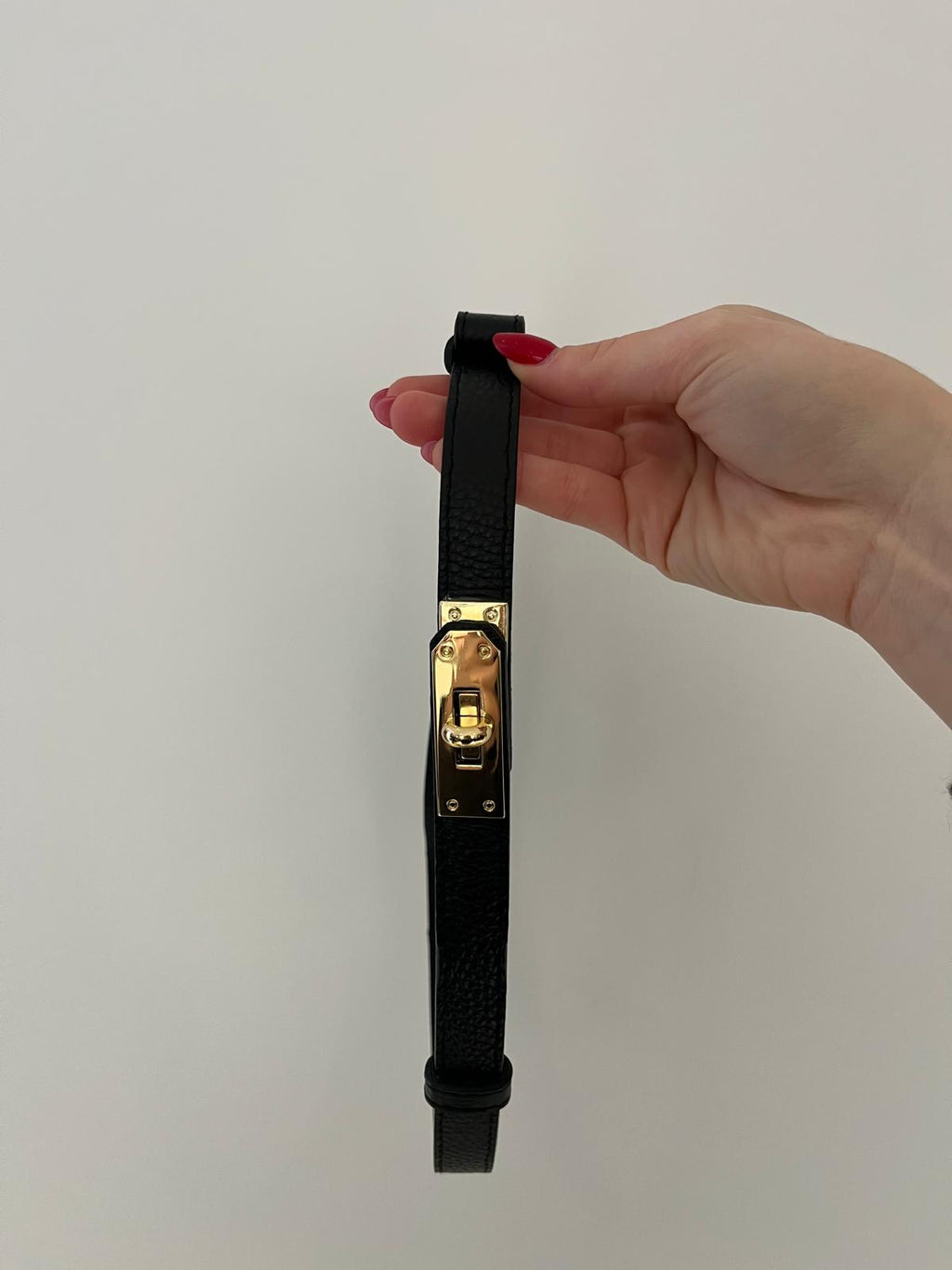 Ceinture en cuir noire