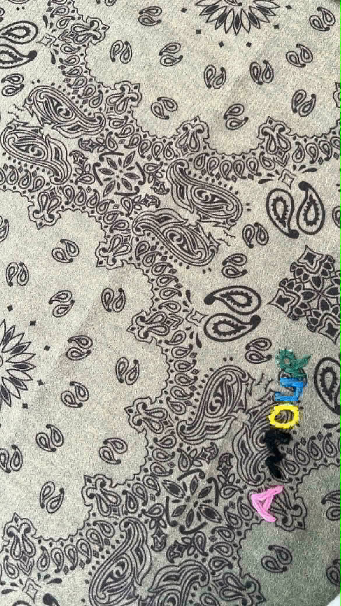 Foulard Kaki bandana AMOUR