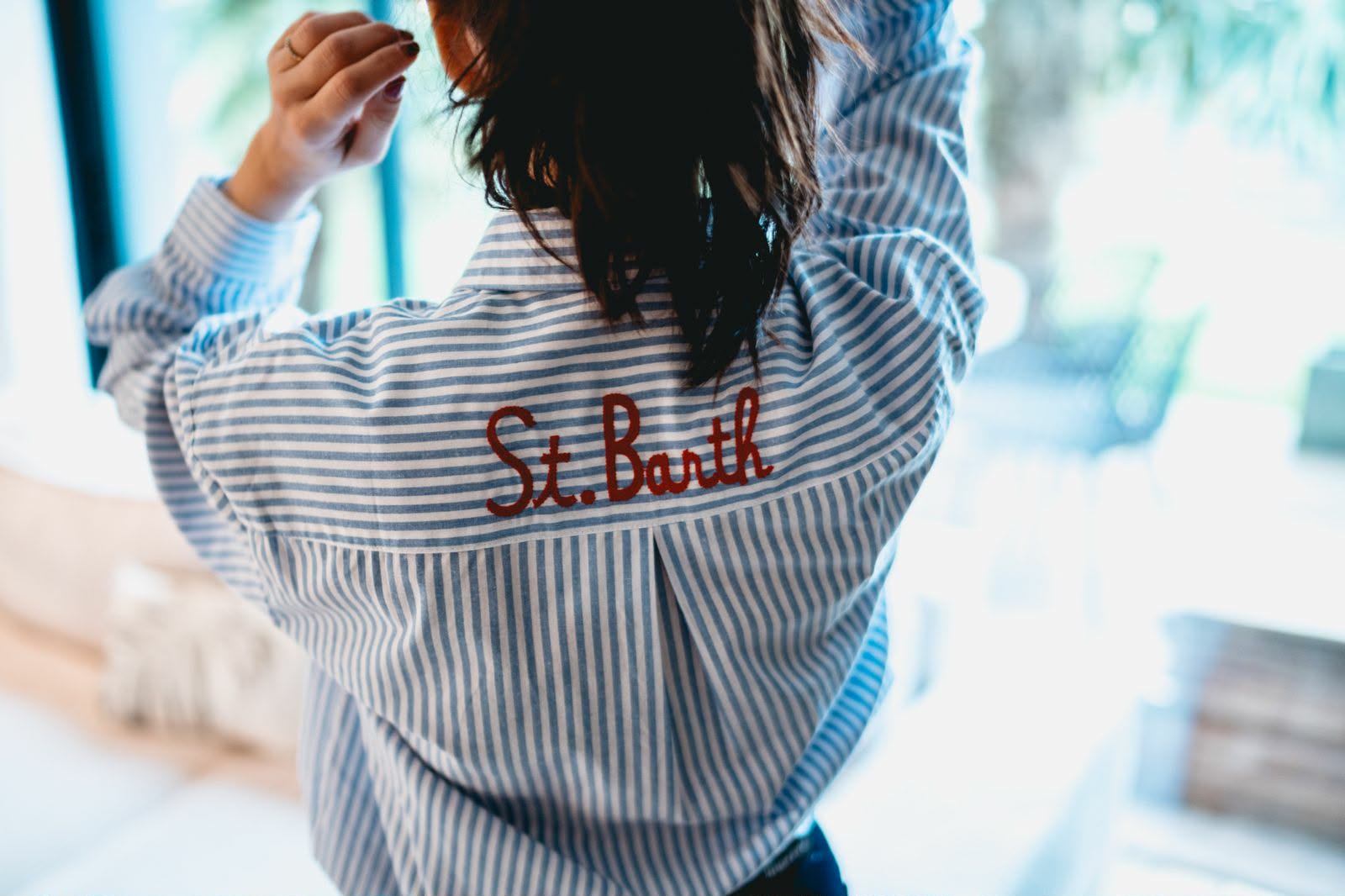 Chemise St Barth Bleue