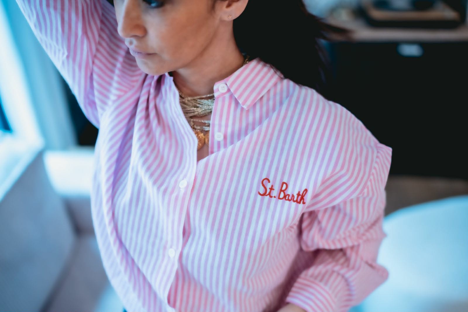 Chemise St Barth Rose