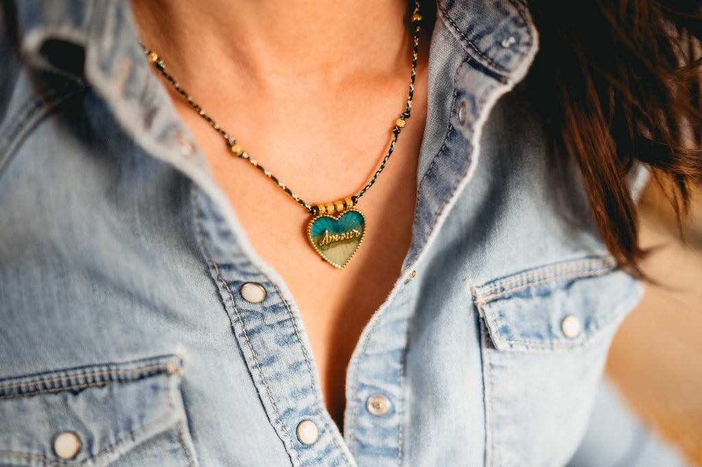 Collier Amour Vert