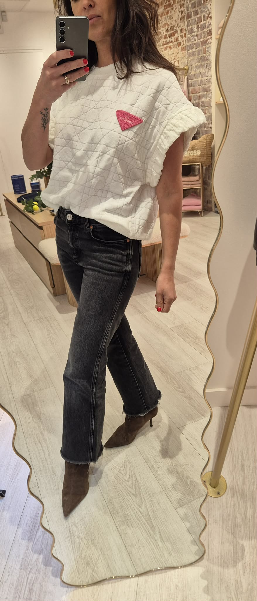 T shirt éponge Blanc