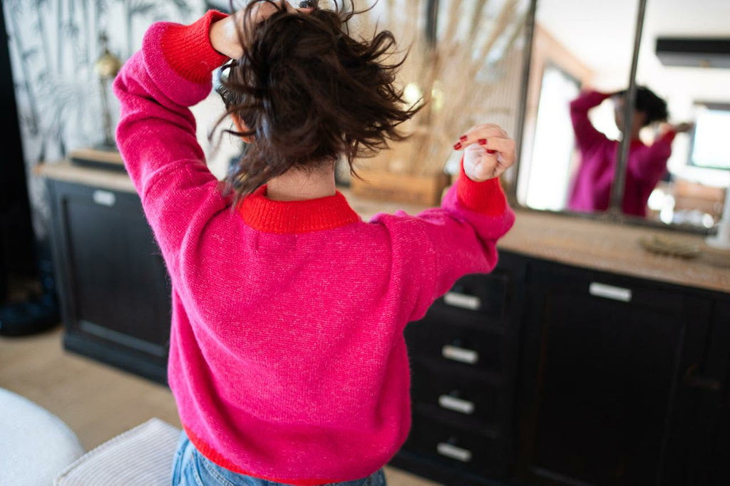 Pull Sonia Rose/Rouge